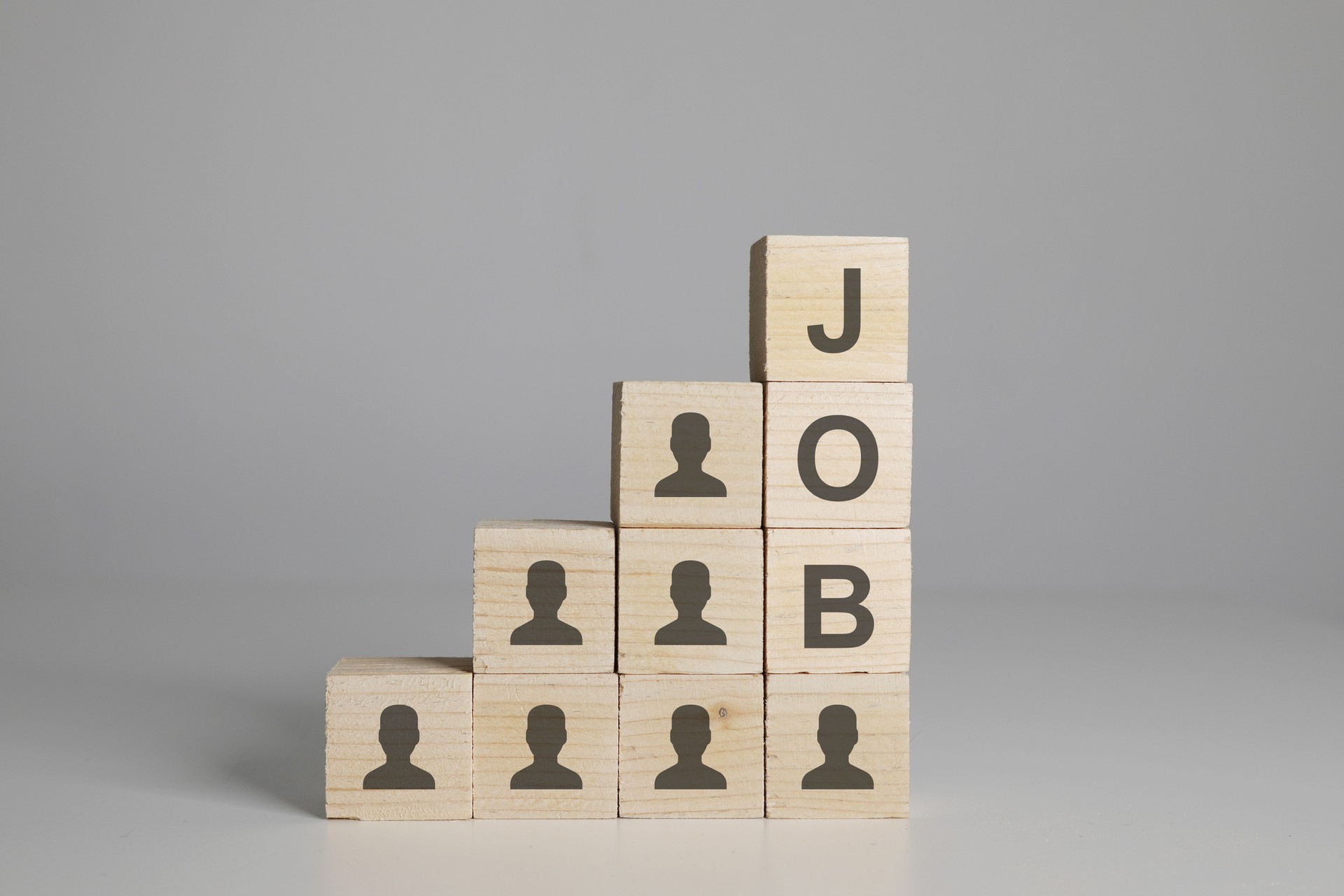 Job career recruitment employment team blocks